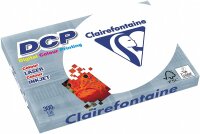 Clairefontaine 3802C Druckerpapier DCP Premium Kopierpapier für farbintensiven Bilderdruck, DIN A3, 29,7 x 42cm, 300g, 1 Ries mit 125 Blatt, Weiß