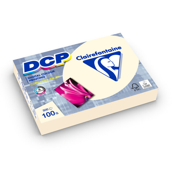 Clairefontaine DCP Ivory elfenbein digital color printing 100g/m² DIN-A3 500 Blatt 1862C