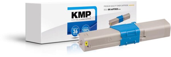 KMP Toner O-T39 für OKI 44973533 C301dn etc. yellow