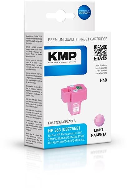 KMP Patrone H40 komp. C8775EE HP363 für HP Photosmart 8250 hell