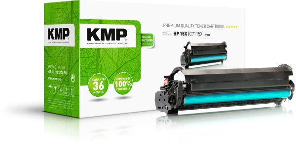 KMP H-T20 schwarz Tonerkartusche ersetzt HP LaserJet HP 15X (C7115X)
