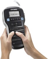 DYMO LabelManager 160 Tragbares Beschriftungsgerät | Etikettiergerät mit QWERTZ Tastatur | Einfache Textbearbeitung