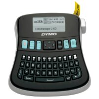 DYMO LabelManager 210D+ Professionelles Beschriftungsgerät, QWERTZ-Tastatur, Silber/grau