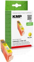 KMP C18 gelb Tintenpatrone ersetzt Canon BCI-6Y