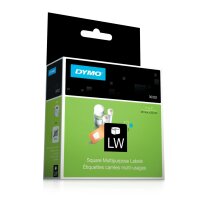 Dymo Label Writer-Vielzwecketiketten quadratisch 25 x 25 mm weiß