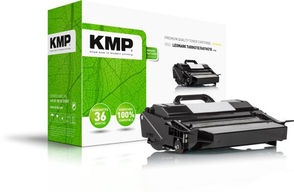 KMP L-T66 schwarz Tonerkartusche ersetzt Lexmark T650H21E/X651H21E