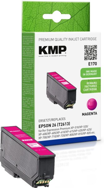 KMP E170 magenta Tintenpatrone ersetzt Epson Expression Premium 26 (T2613)