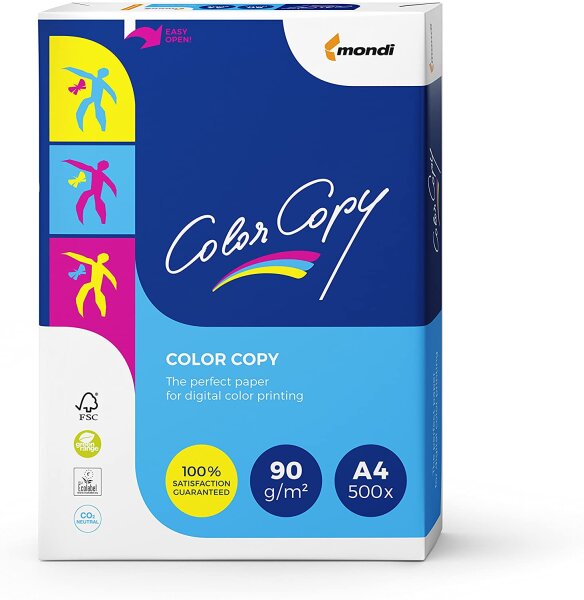 Mondi Color Copy Laserpapier 90g/m² DIN-A4 - 500 Blatt weiß