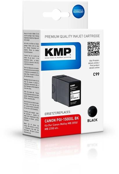 KMP Patrone C99 komp. mit Canon PGI-1500XL BK Maxify MB 2050 / MB 2350 black