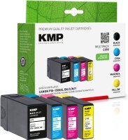 KMP Multipack C99V schwarz, cyan, magenta, gelb...