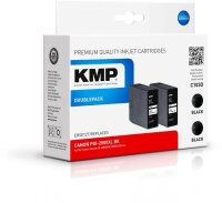 KMP Doublepack C103D komp. mit Canon PGI-2500XL BK Maxify IB 4050 etc. black