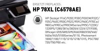 KMP H129 schwarz Tintenpatrone ersetzt HP Deskjet HP21 (9351AE)