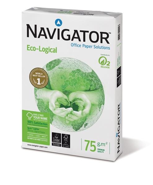Navigator Eco-Logical Papier FSC eingeriest 75 g/m² A4 500 Blatt hellweiß