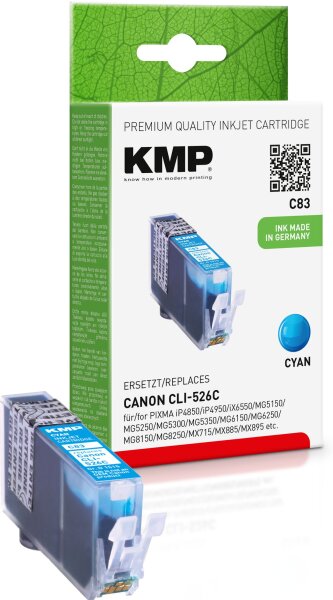 KMP C83 cyan Tintenpatrone ersetzt Canon PGI-526C