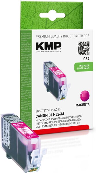 KMP C84 magenta Tintenpatrone ersetzt Canon PGI-526M