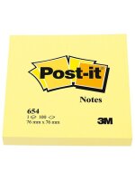 Post-it® Haftnotizen 76 x 76 mm, gelb, 100 Blatt