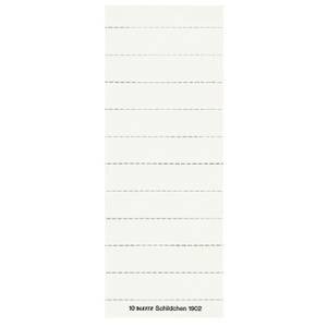 Leitz Blanko-Schildchen, für ALPHA®, Karton, 100 Stück, weiß
