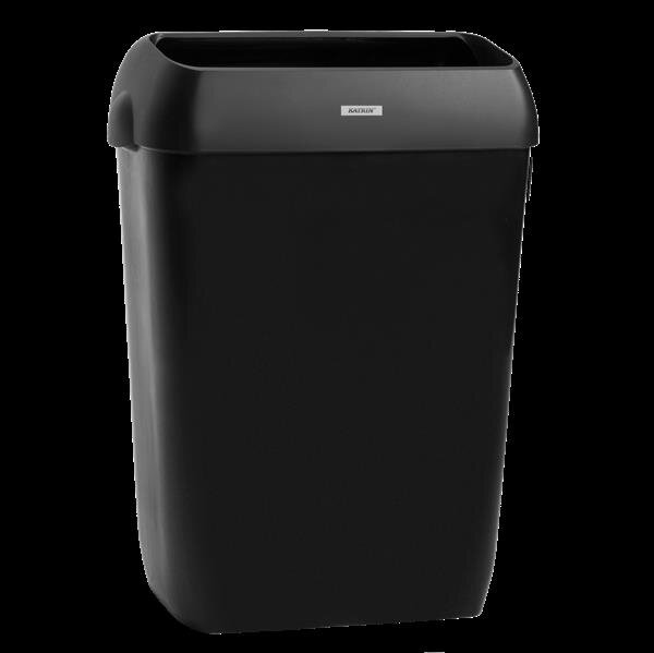 Katrin Inclusive Abfallbehälter 50 Liter mit Deckel schwarz