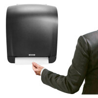 KATRIN Papierhandtuchspender System 92025 schwarz Kunststoff