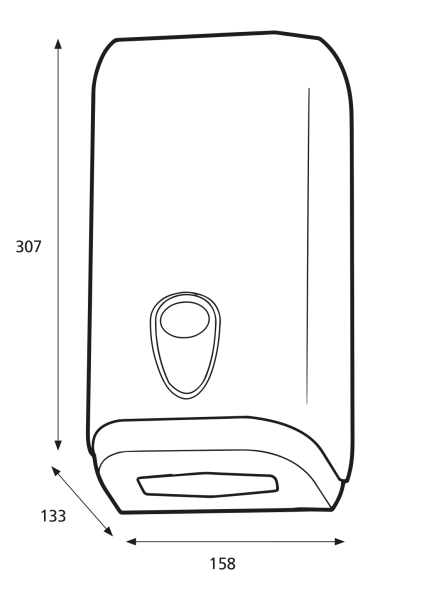 Katrin Inclusive Einzelblatt Toilettenpapierspender schwarz