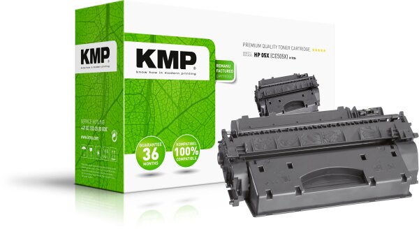 KMP H-T236 schwarz Tonerkartusche ersetzt HP LaserJet HP 05XA (CE505X)