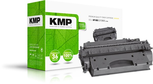 KMP H-T234 schwarz Tonerkartusche ersetzt HP LaserJet Pro HP 80X (CF280X)