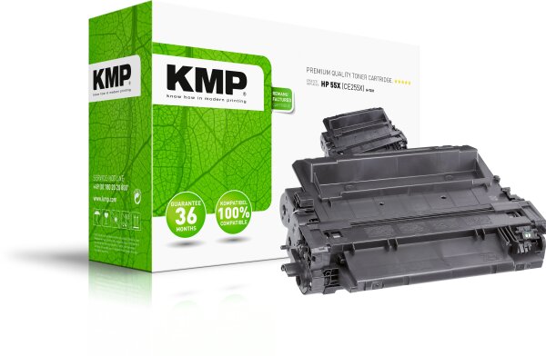 KMP H-T231 schwarz Tonerkartusche ersetzt HP LaserJet HP 55X (CE255X)