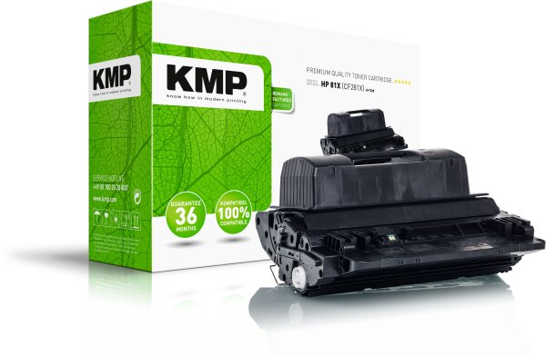 KMP H-T228 schwarz Tonerkartusche ersetzt HP LaserJet Enterprise HP 81X (CF281X)