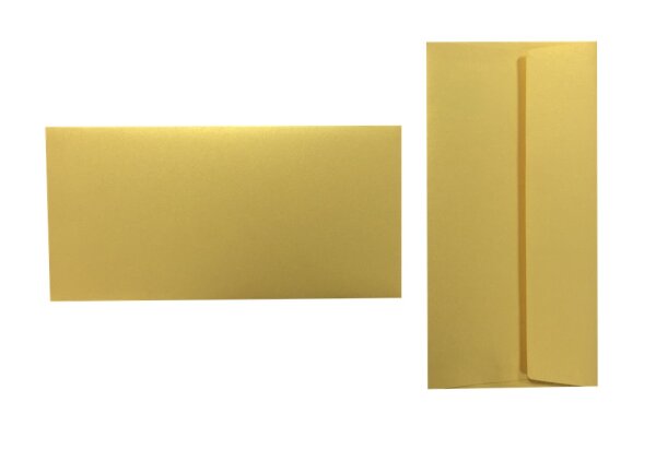 Inapa Shyne Umschläge DIN Lang Golden Yellow 120g/m² 100 Stück