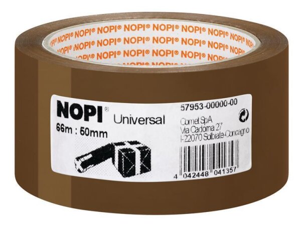 NOPI Universal Kleberolle 50mm x 66m braun
