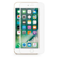 KMP Schutzglas für Apple iPhone 7 Plus weiß / white
