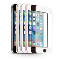 KMP Schutzglas für Apple iPhone 5, 5s,  weiß / white