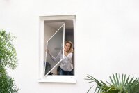 tesa Fliegengitter ALU Comfort Fenster 1,2 m : 1,5 m braun