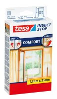 tesa Fliegengitter Comfort Klettband Tür XL 2 x 0,65 m : 2,5 m, weiß
