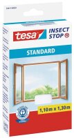 tesa Fliegengitter Standard Klettband für Fenster 1,1 m : 1,3 m, weiß