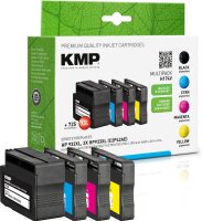 KMP Multipack H174V schwarz, cyan, magenta, gelb...