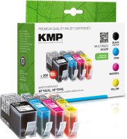 KMP Multipack H147V schwarz, cyan, magenta, gelb...