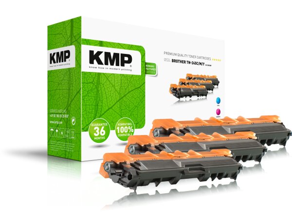 KMP Multipack B-T49CMY cyan, magenta, gelb Tonerkartusche ersetzt Brother TN-245C/TN-245M/TN-245Y