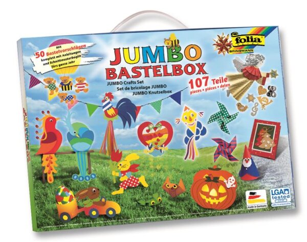 Kit enfant Jumbo Bastel +1000 accessoires créatifs - Glorex