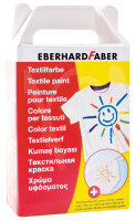 EberhardFaber Textilfarbe 6er Karton + Baumwolltasche