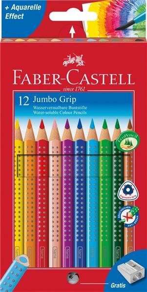 Faber-Castell Buntsitfte Jumbo GRIP 12er Kartonetui