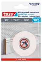 tesa Montageband Tapete & Putz, 10 kg 1,5 m x 19 mm