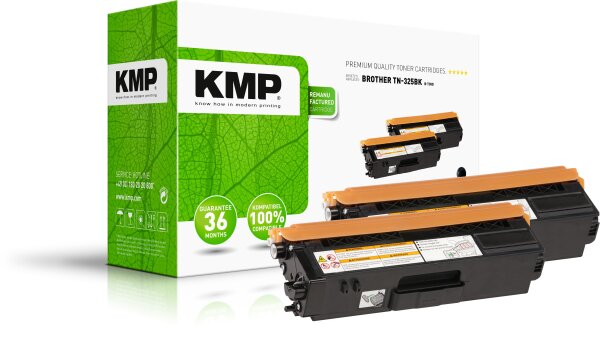 KMP Doublepack B-T38D schwarz Tonerkartusche ersetzt Brother TN-235BK