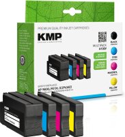 KMP Multipack H100V schwarz, cyan, magenta, gelb...