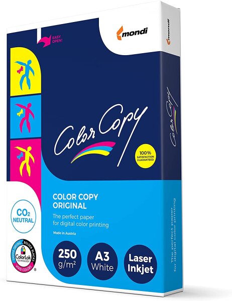 Mondi Color Copy Laserpapier 250 g/m² DIN-A3 125 Blatt weiß