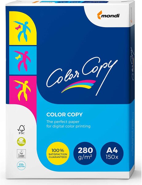 Mondi Color Copy Laserpapier 280 g/m² DIN-A4 150 Blatt weiß
