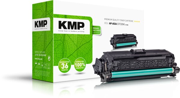 KMP H-T202 schwarz Tonerkartusche ersetzt HP Color LaserJet Enterprise HP 652A (CF320A)