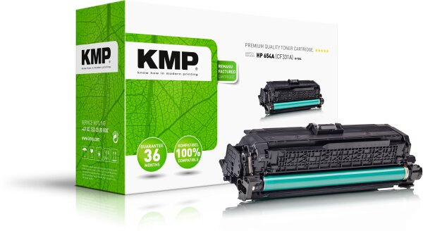 KMP H-T204 cyan Tonerkartusche ersetzt HP Color LaserJet Enterprise HP 654A (CF331A)