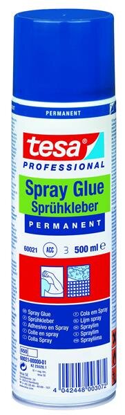 tesa Sprühkleber / Spray Glue 500 ml. - permanent für große Flächen